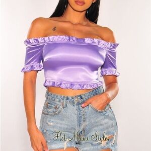 NWT Lilac crop top